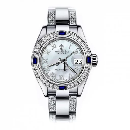 High Quality Imitation Rolex Oyster Perpetual Lady Date 69160 Automatic Movement 26mm Steel Case Womens Watch