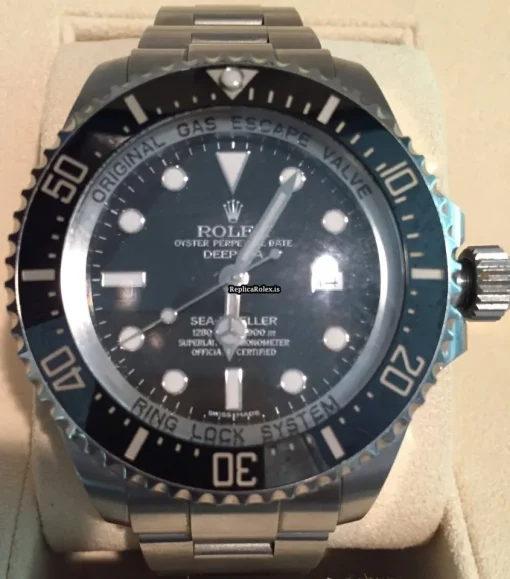 Great Fake Rolex Sea-dweller Deepsea 116660 Caliber 3135 Automatic Movement 44mm Steel Case Mens/unisex Watch - Image 10
