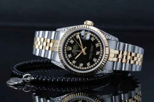 Amazing Replica Rolex Lady-datejust 68274 Automatic Movement 31mm Gold/steel Case Womens Watch - Image 3