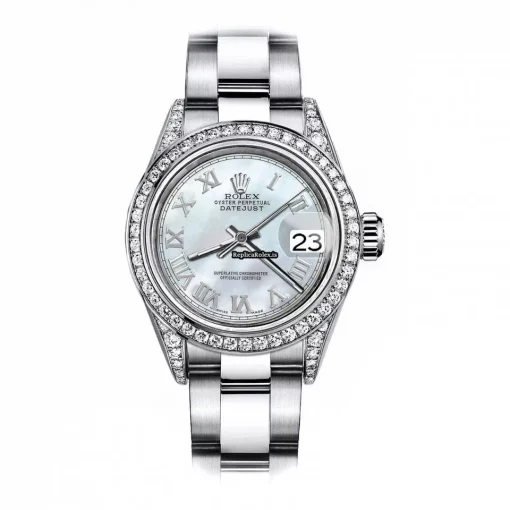 Wonderful Replica Rolex Oyster Perpetual Lady Date 69160 Automatic Movement 26mm Steel Case Womens Watch