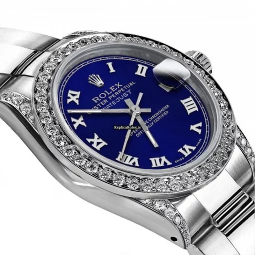 Lovely Replica Rolex Oyster Perpetual Lady Date 69160 Automatic Movement 26mm Steel Case Womens Watch - Image 2
