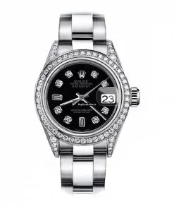 Offering Fake Rolex Oyster Perpetual Lady Date 69160 Automatic Movement 26mm Steel Case Womens Watch