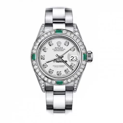 Awesome Replica Rolex Oyster Perpetual Lady Date 69160 Automatic Movement 26mm Steel Case Womens Watch
