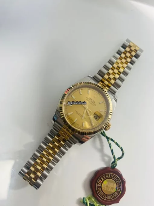 Lovely Replica Rolex Datejust 116233g Automatic Movement 36mm Yellow Gold Case Mens/unisex Watch - Image 12