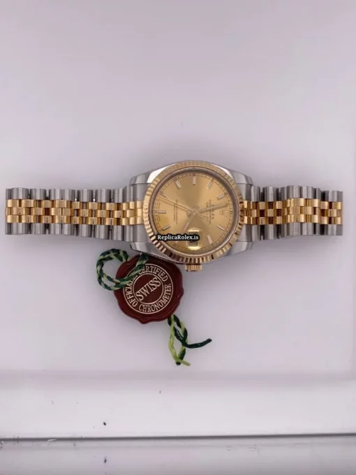 Lovely Replica Rolex Datejust 116233g Automatic Movement 36mm Yellow Gold Case Mens/unisex Watch - Image 3