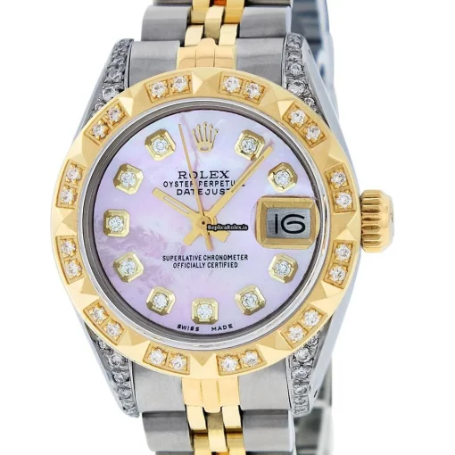 Attractive Replica Rolex Datejust Automatic Automatic Movement 26mm Gold/steel Case Womens Watch