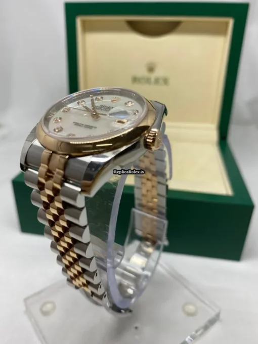 Luxury Replica Rolex Datejust 116201 Caliber 3135 Automatic Movement 36mm Gold/steel Case Mens/unisex Watch - Image 9