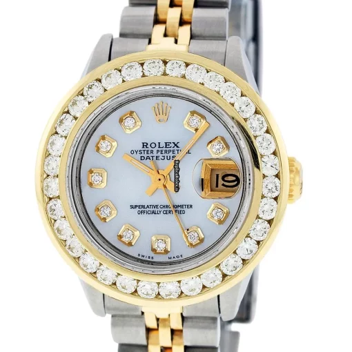 Excellent Knockoff Rolex Datejust Automatic Automatic Movement 26mm Gold/steel Case Womens Watch
