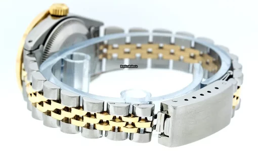 Excellent Knockoff Rolex Datejust Automatic Automatic Movement 26mm Gold/steel Case Womens Watch - Image 8