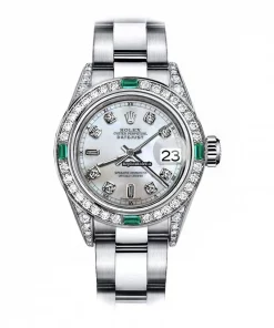 Nice Copies Rolex Oyster Perpetual Lady Date 69160 Automatic Movement 26mm Steel Case Womens Watch