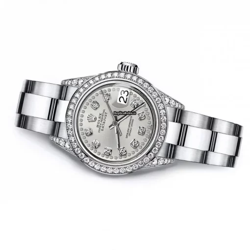 Defect Fake Rolex Lady-datejust 68274 Automatic Movement 31mm Steel Case Womens Watch - Image 3