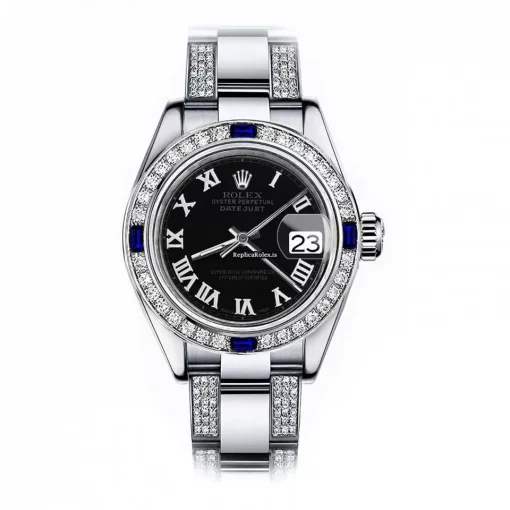 Fantastic Replica Rolex Oyster Perpetual Lady Date 69160 Automatic Movement 26mm Steel Case Womens Watch