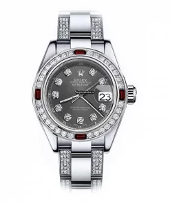 Stylish Replica Rolex Oyster Perpetual Lady Date 69160 Automatic Movement 26mm Steel Case Womens Watch