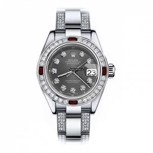 Stylish Replica Rolex Oyster Perpetual Lady Date 69160 Automatic Movement 26mm Steel Case Womens Watch