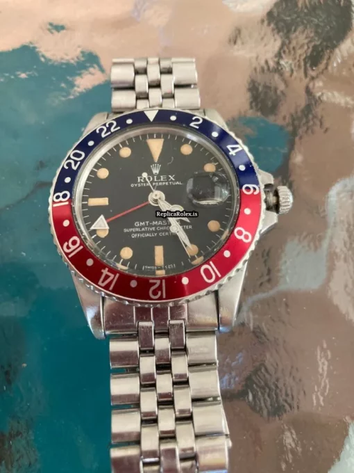 Best Fake Rolex Gmt-master 1675 Caliber 1570 Automatic Movement 40mm Steel Case Mens/unisex Watch - Image 9