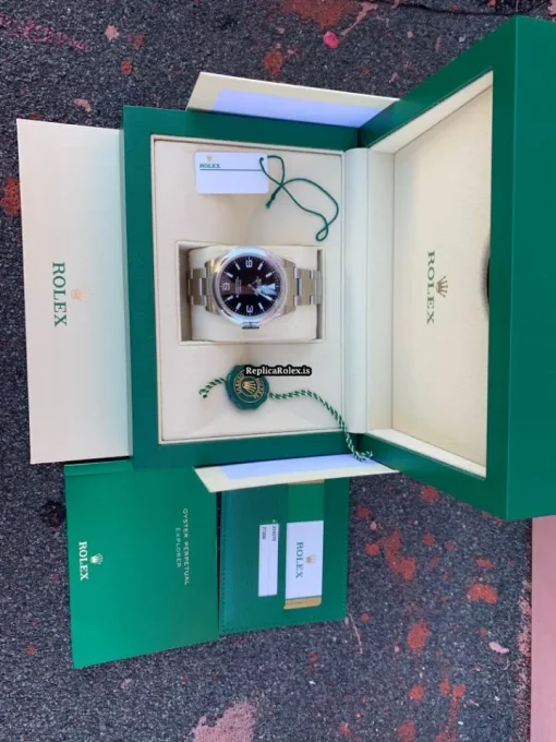 Good Replica Rolex Explorer 214270 Caliber 3132 Automatic Movement 39mm Steel Case Mens/unisex Watch - Image 3