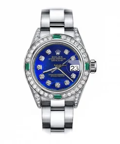 High Quality Replica Rolex Oyster Perpetual Lady Date 69160 Automatic Movement 26mm Steel Case Womens Watch