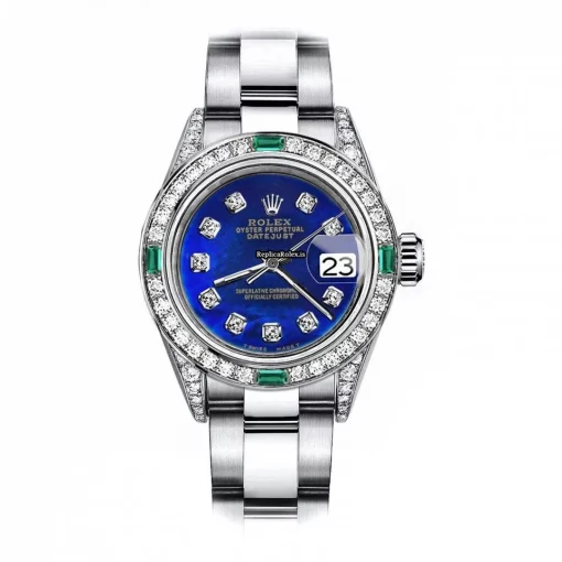High Quality Replica Rolex Oyster Perpetual Lady Date 69160 Automatic Movement 26mm Steel Case Womens Watch