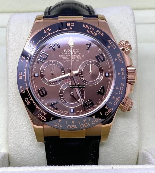 Appealing Fakes Rolex Daytona 116515ln Caliber 4130 Automatic Movement 40mm Rose Gold Case Mens/unisex Watch - Image 2