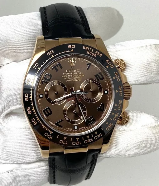 Appealing Fakes Rolex Daytona 116515ln Caliber 4130 Automatic Movement 40mm Rose Gold Case Mens/unisex Watch - Image 3