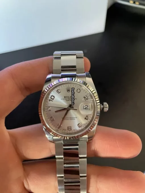 Wholesale Replica Rolex Oyster Perpetual Date 115234-0012 Automatic Movement Steel Case Womens Watch - Image 10