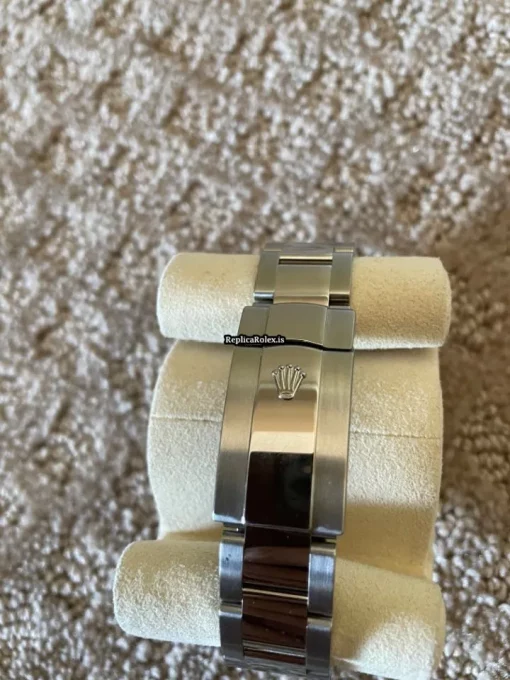 Wholesale Replica Rolex Oyster Perpetual Date 115234-0012 Automatic Movement Steel Case Womens Watch - Image 4