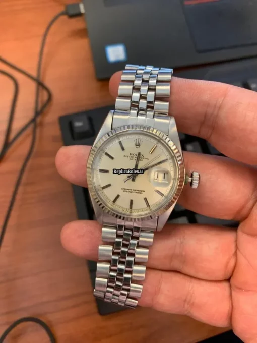 Suitable Fake Rolex Datejust 1601 Caliber 1570 Automatic Movement 36mm Steel Case Mens/unisex Watch - Image 6