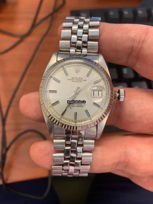 Suitable Fake Rolex Datejust 1601 Caliber 1570 Automatic Movement 36mm Steel Case Mens/unisex Watch - Image 7