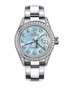 Fine Fake Rolex Oyster Perpetual Lady Date 69160 Automatic Movement 26mm Steel Case Womens Watch