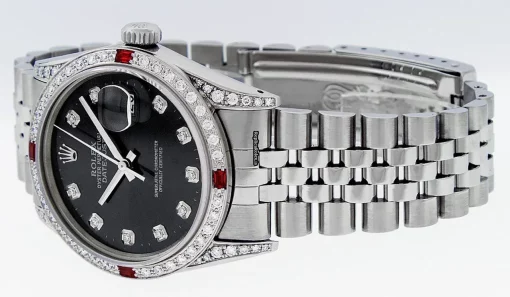 Trustworthy Replicas Rolex Datejust Caliber 3035 Automatic Movement 36mm Steel Case Mens/unisex Watch - Image 10