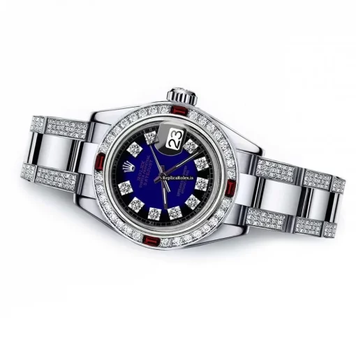 Mind-boggling Replica Rolex Oyster Perpetual Lady Date 69160 Automatic Movement 26mm Steel Case Womens Watch - Image 2