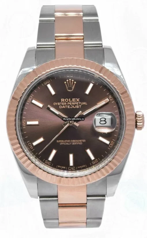 Fabulous Clone Rolex Datejust II 126331 Automatic Movement 41mm Gold/steel Case Watch - Image 11