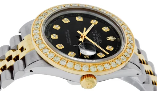 Defect Copy Rolex Datejust 16013 Caliber 3035 Automatic Movement 36mm Gold/steel Case Mens/unisex Watch - Image 12