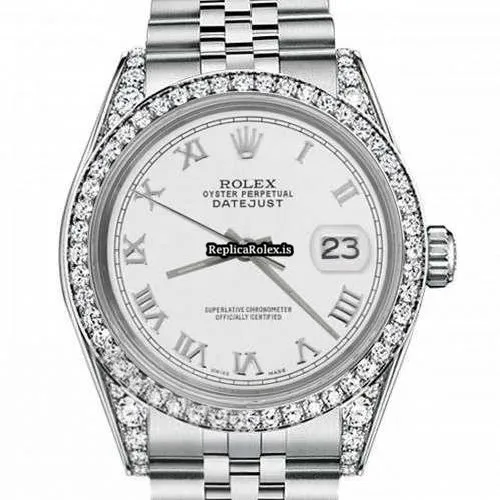 Appealing Knockoff Rolex Oyster Perpetual Lady Date 69160 Automatic Movement 26mm Steel Case Womens Watch - Image 2