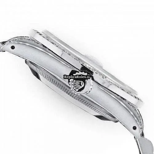 Appealing Knockoff Rolex Oyster Perpetual Lady Date 69160 Automatic Movement 26mm Steel Case Womens Watch - Image 5