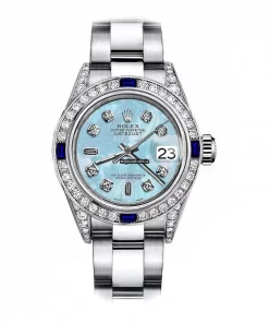 Great Replica Rolex Oyster Perpetual Lady Date 69160 Automatic Movement 26mm Steel Case Womens Watch