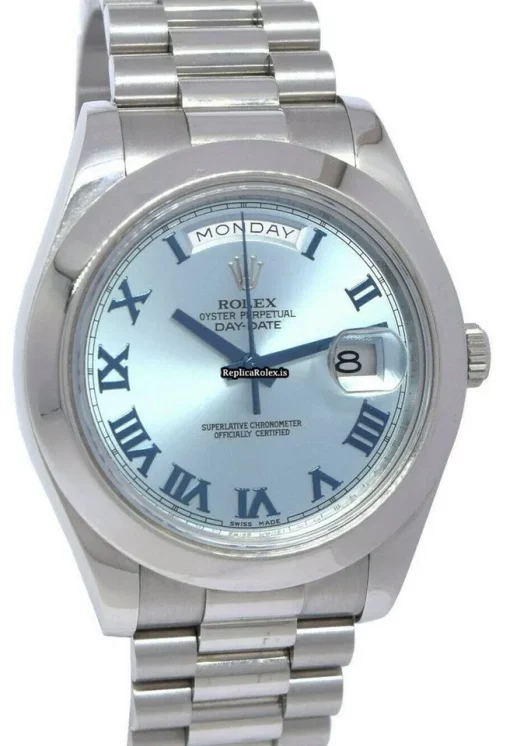 Trustworthy Fake Rolex Day-date II 218206 Automatic Movement 41mm Platinum Case Mens/unisex Watch