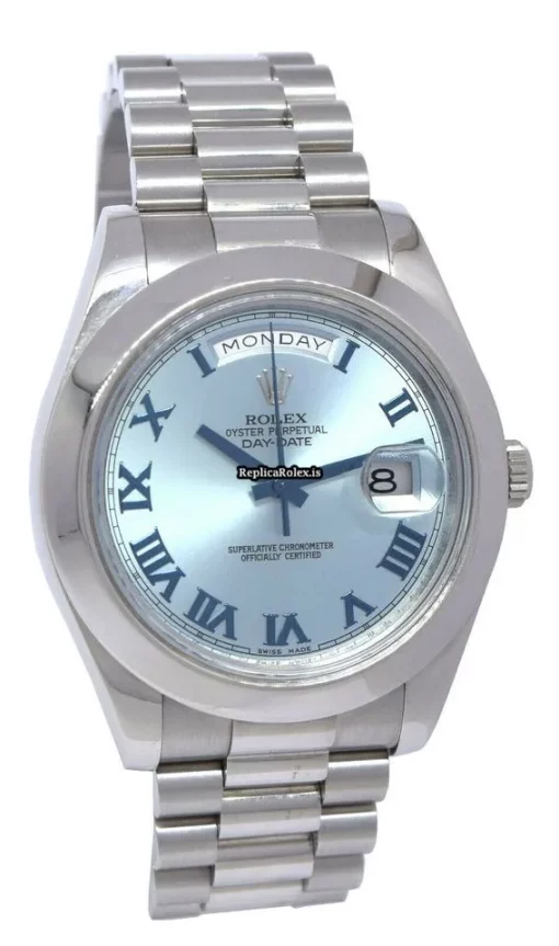 Trustworthy Fake Rolex Day-date II 218206 Automatic Movement 41mm Platinum Case Mens/unisex Watch - Image 11