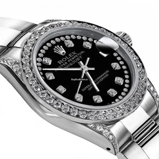 Inexpensive Clone Rolex Lady-datejust 68274 Automatic Movement 31mm Steel Case Womens Watch - Image 2