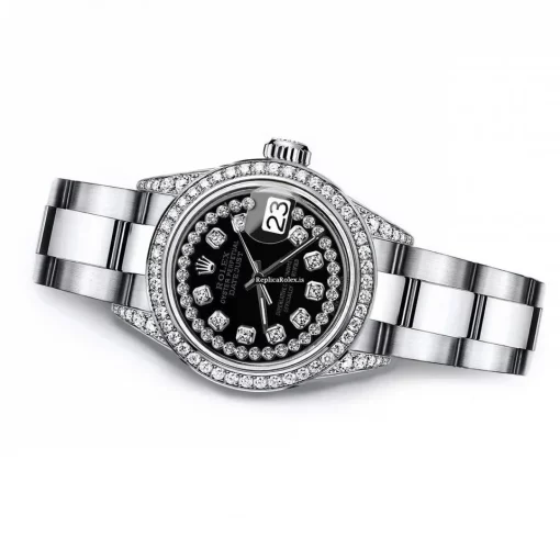 Inexpensive Clone Rolex Lady-datejust 68274 Automatic Movement 31mm Steel Case Womens Watch - Image 3
