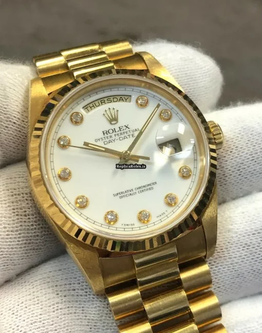 Best Fake Rolex Day-date 36 18238 Automatic Movement Watch - Image 5