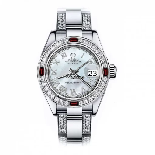 1:1 Knockoff Rolex Oyster Perpetual Lady Date 69160 Automatic Movement 26mm Steel Case Womens Watch