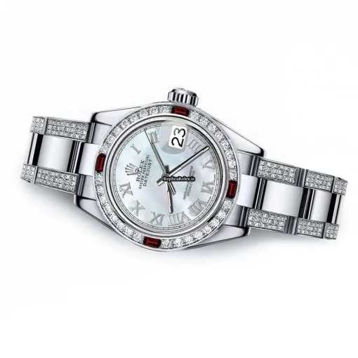 1:1 Knockoff Rolex Oyster Perpetual Lady Date 69160 Automatic Movement 26mm Steel Case Womens Watch - Image 2