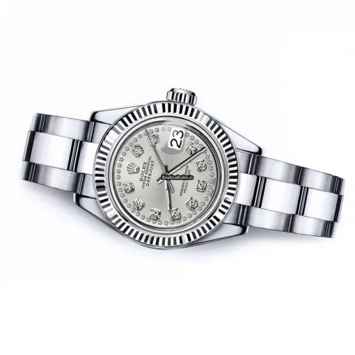 High Quality Fake Rolex Lady-datejust 68274 Automatic Movement 26mm Steel Case Womens Watch - Image 2