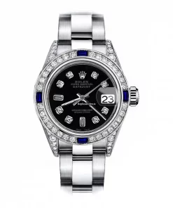 Nice Fake Rolex Oyster Perpetual Lady Date 69160 Automatic Movement 26mm Steel Case Womens Watch