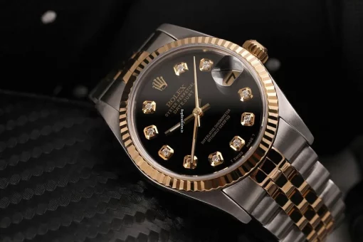 Swiss Fake Rolex Datejust 16013 Automatic Movement 36mm Gold/steel Case Mens/unisex Watch - Image 3