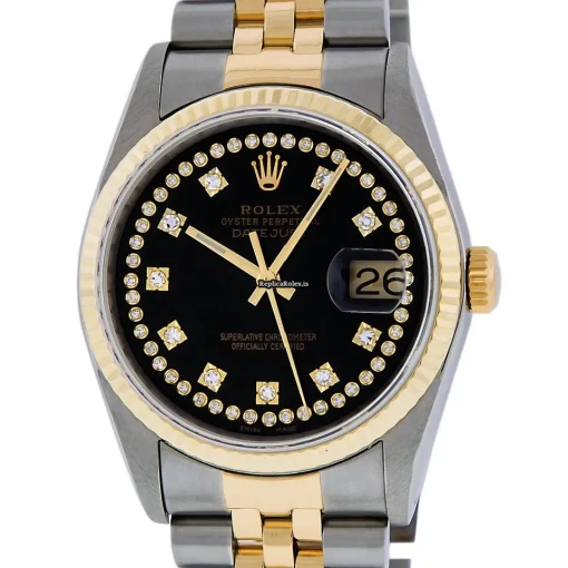 Neat Replica Rolex Datejust 16013 Caliber 3035 Automatic Movement 36mm Gold/steel Case Mens/unisex Watch