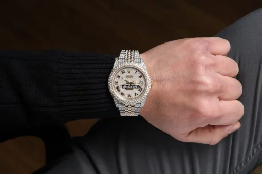 Neat Fake Rolex Datejust 126303 Automatic Movement 41mm Gold/steel Case Mens/unisex Watch - Image 6