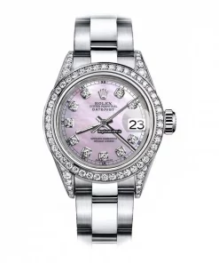 Discount Replica Rolex Oyster Perpetual Lady Date 69160 Automatic Movement 26mm Steel Case Womens Watch