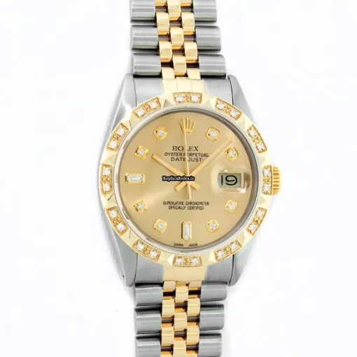 Marvellous Fake Rolex Datejust 16013 Caliber 3035 Automatic Movement 36mm Gold/steel Case Mens/unisex Watch - Image 2